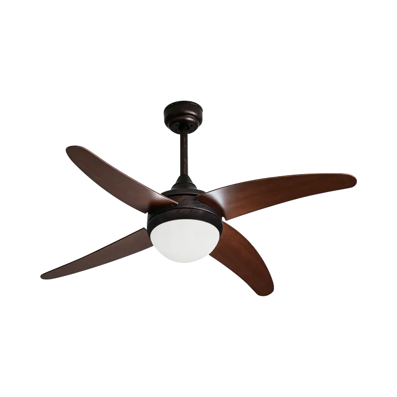Ventilator de tavan cu lamă din placaj cu lumină Ventilator de tavan cu lamă din placaj cu lumină