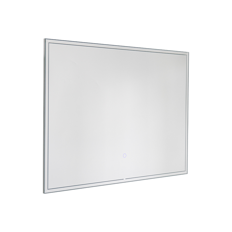 Cadru de aluminiu LED Smart Dimming Dezaburire Oglinda de baie iluminata din spate Cadru de aluminiu LED Smart Dimming Dezaburire Oglinda de baie iluminata din spate