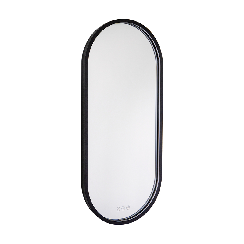 Oglindă pentru baie cu iluminare mată, cu LED Smart Dimming Oglindă pentru baie cu iluminare mată, cu LED Smart Dimming