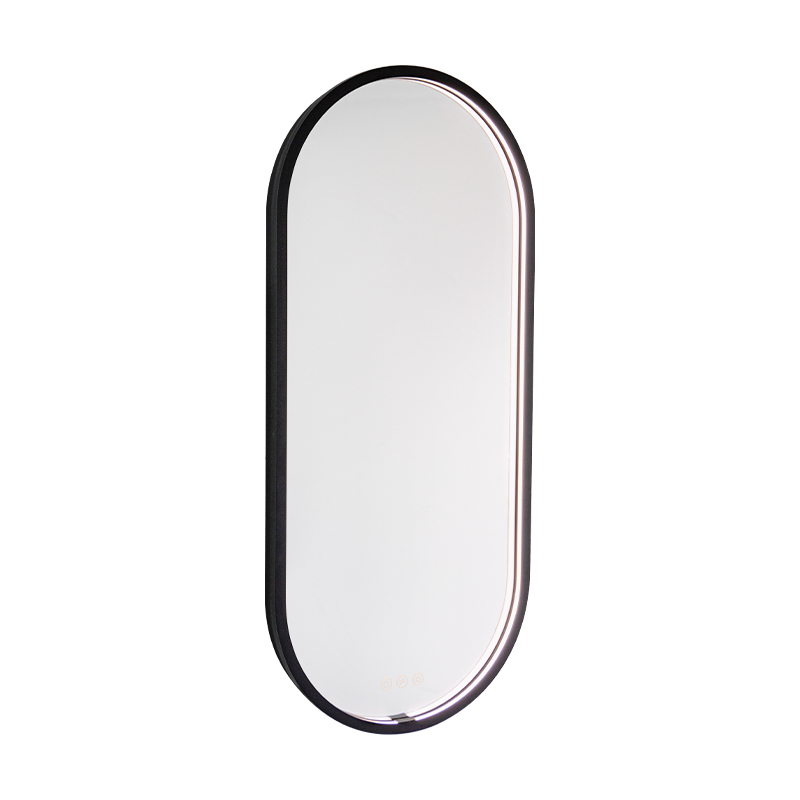 Oglindă pentru baie cu iluminare mată, cu LED Smart Dimming Oglindă pentru baie cu iluminare mată, cu LED Smart Dimming