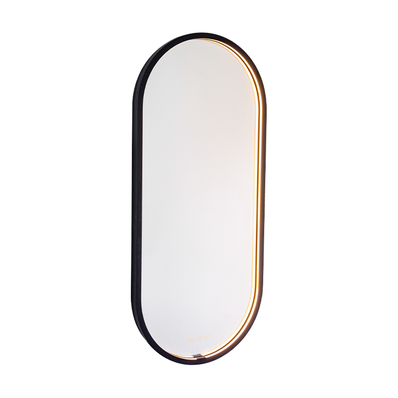 Oglindă pentru baie cu iluminare mată, cu LED Smart Dimming Oglindă pentru baie cu iluminare mată, cu LED Smart Dimming