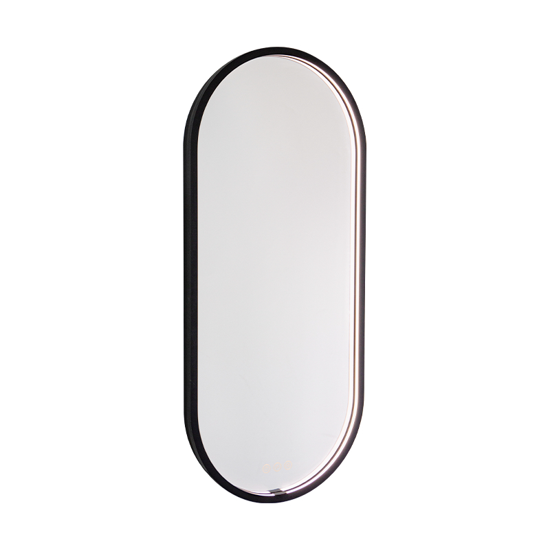 Oglindă pentru baie cu iluminare mată, cu LED Smart Dimming Oglindă pentru baie cu iluminare mată, cu LED Smart Dimming