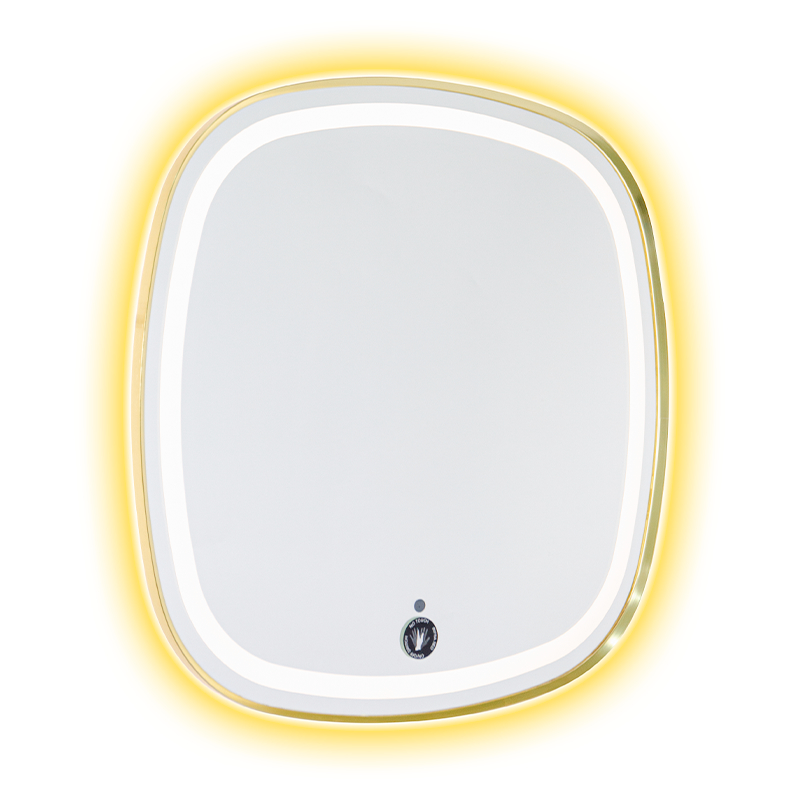 Cadru de aluminiu LED Smart Dimming Dezaburire Oglinda de baie iluminata din spate Cadru de aluminiu LED Smart Dimming Dezaburire Oglinda de baie iluminata din spate
