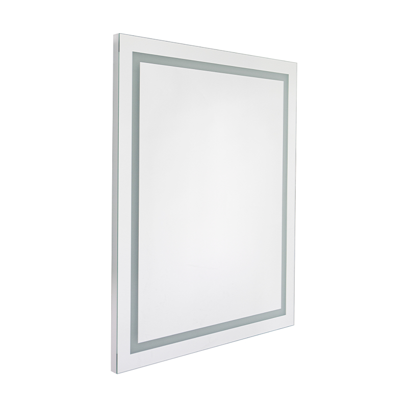Oglindă de baie cu iluminare din spate, cu LED-uri, reglabilă Oglindă de baie cu iluminare din spate, cu LED-uri, reglabilă